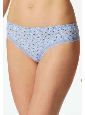 Schiesser 3er-Set: Slips in Hellblau/ Schwarz