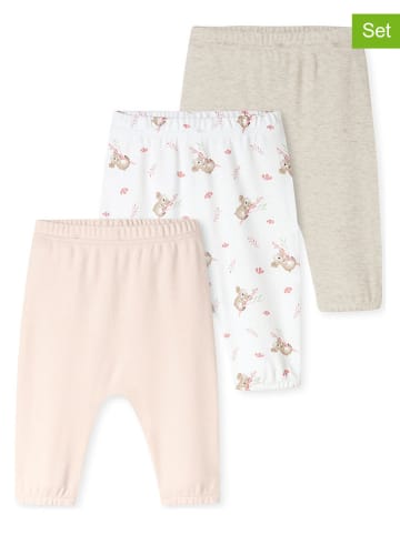 Schiesser 3-delige set: broeken zandkleurig/wit/beige