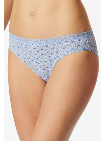 Schiesser 3er-Set: Slips in Hellblau/ Schwarz