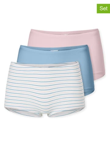 Schiesser 3er-Set: Pantys in Hellblau/ Rosa/ Weiß