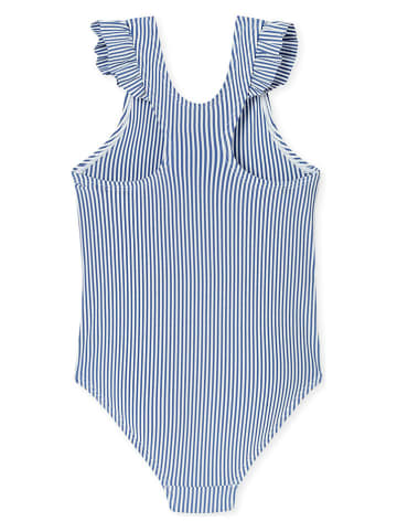 Schiesser Badpak donkerblauw/wit