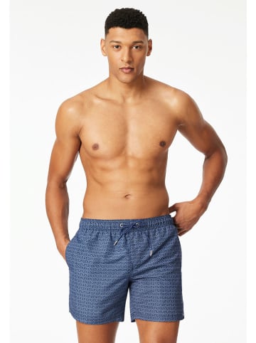Schiesser Zwemshorts donkerblauw/wit