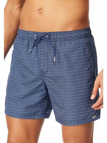 Schiesser Zwemshorts donkerblauw/wit
