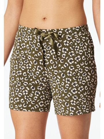 Schiesser Pyjamashorts kaki/crème