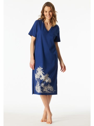 Schiesser Nachthemd donkerblauw
