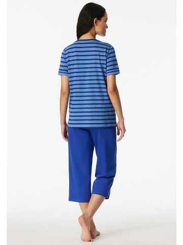 Schiesser Pyjama in Blau