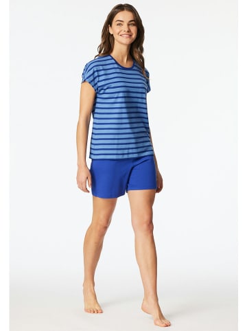 Schiesser Pyjama in Blau