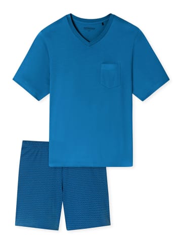 Schiesser Pyjama in Blau