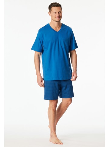 Schiesser Pyjama in Blau
