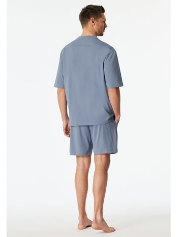 Schiesser Pyjama in Hellblau