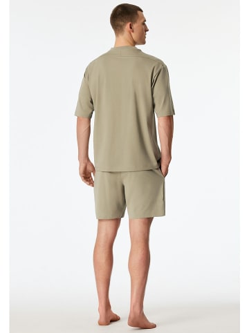 Schiesser Pyjama in Grün