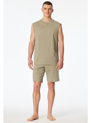 Schiesser Pyjama in Grün