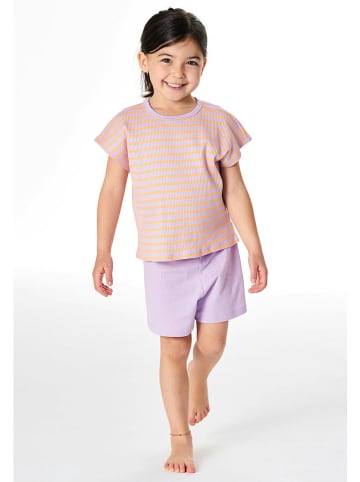 Schiesser Pyjama lila/oranje