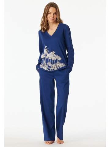 Schiesser Pyjama donkerblauw