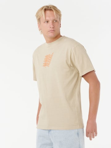 Rip Curl Koszulka "Medina Stacker" w kolorze beżowym