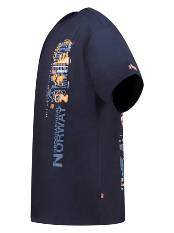 Geographical Norway Shirt "Jexplor" donkerblauw