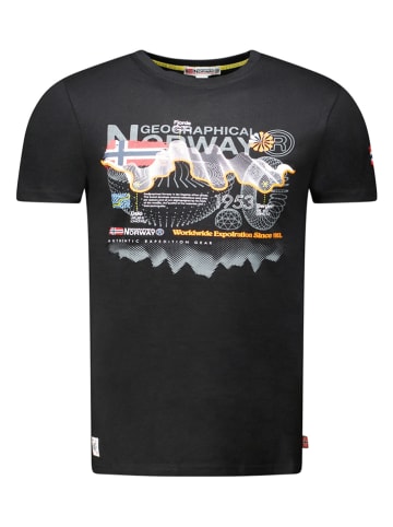 Geographical Norway Koszulka "J-Vibe" w kolorze czarnym