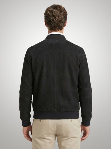 McGregor Leren jas donkerblauw