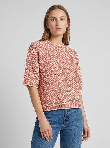 MOSS COPENHAGEN Trui "Catina" koraalrood/wit