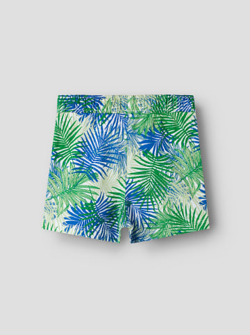 name it Sweatshort "Jaxon" groen/blauw