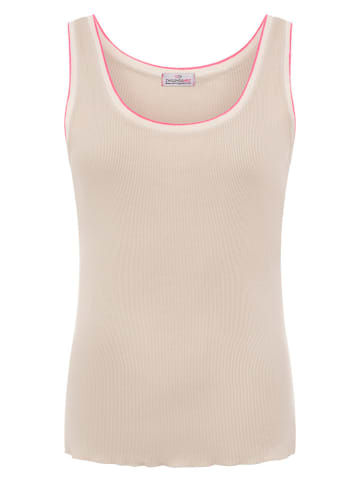 Zwillingsherz Top beige