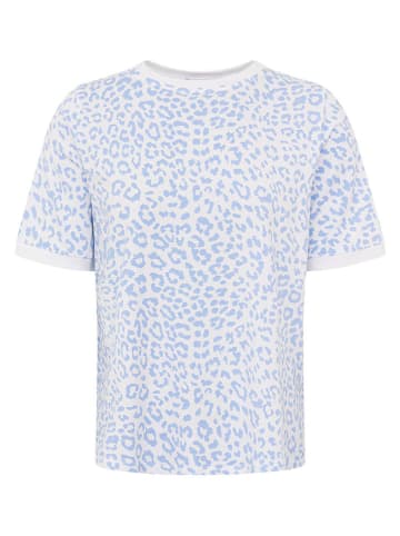 Zwillingsherz Shirt in Weiß/ Hellblau