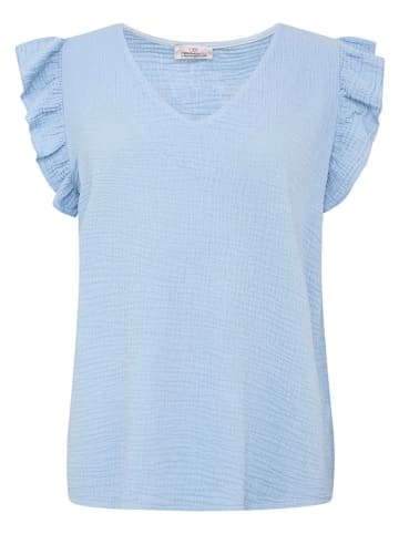 Zwillingsherz Blouse lichtblauw