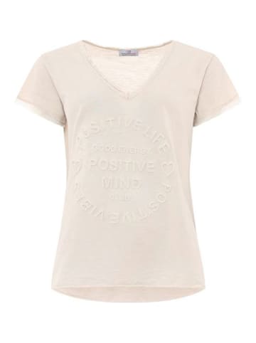 Zwillingsherz Shirt in Beige