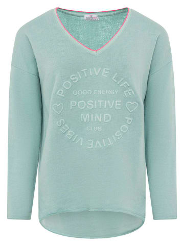Zwillingsherz Bluza w kolorze zielonym