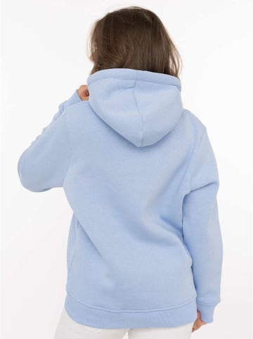 Zwillingsherz Hoodie "Strand-Chefin" in Hellblau