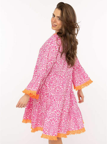 Zwillingsherz Kleid "Flower Layout" in Pink