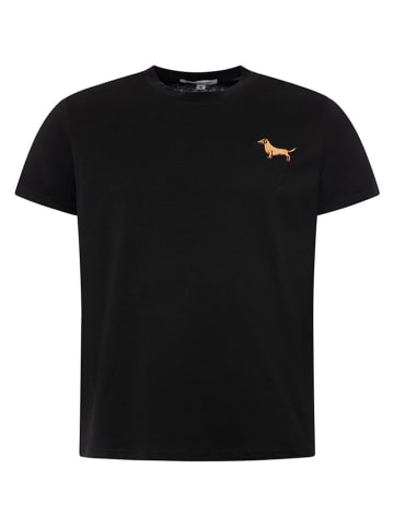Zwillingsherz Shirt "Dog Stickerei" in Schwarz