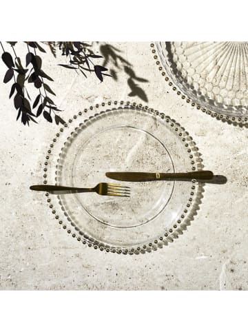 Rétro Chic 2er-Set: Platzteller in Gold - Ø 31,5 cm