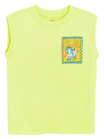 COOL CLUB Top w kolorze żółtym