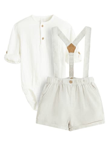 COOL CLUB 2tlg. Outfit in Weiß/ Beige