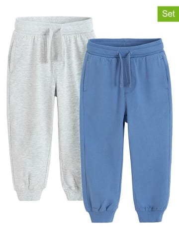COOL CLUB 2er-Set: Sweathosen in Blau/ Grau