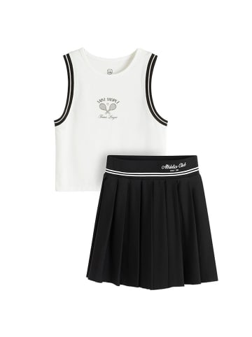 COOL CLUB 2-delige outfit wit/zwart