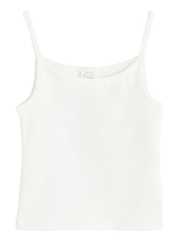 COOL CLUB Top w kolorze białym
