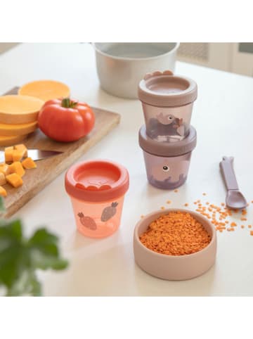 done by deer 3-delige set: vershouddozen "Ozzo" oranje/paars - 150 ml