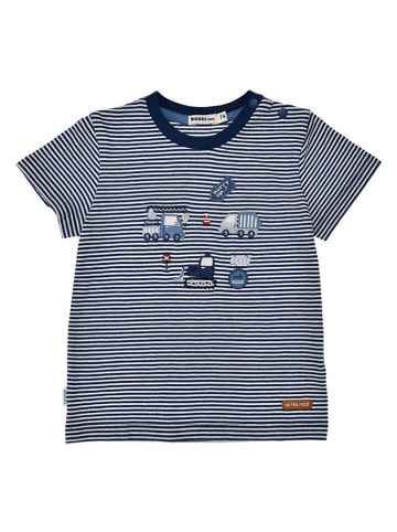 Bondi Shirt "Fahrzeuge" in Dunkelblau/ Weiß