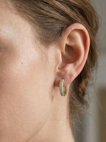 atelier MIU Creolen met edelstenen