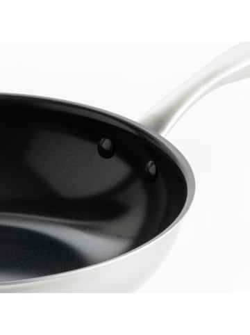 Green Chef Wokpfanne "Profile Plus" in Silber - Ø 28 cm