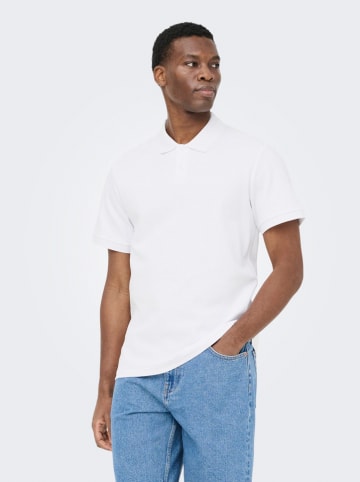 ONLY & SONS Poloshirt "Onsben" in Weiß