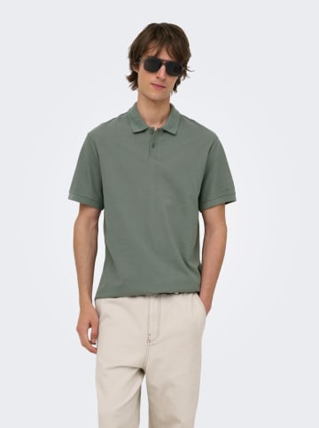 ONLY & SONS Poloshirt "Onsben" in Grün
