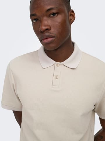 ONLY & SONS Poloshirt "Onsben" beige