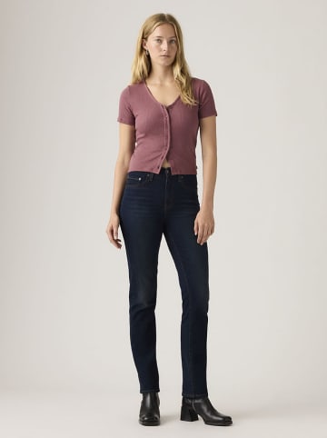 Levi's Dżinsy "724" - Slim fit - w kolorze granatowym