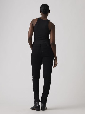 Levi's Spijkerbroek "712" - slim fit - zwart