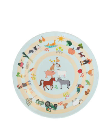 Talerz obiadowy "My Little Farm" ze wzorem - Ø 26 cm