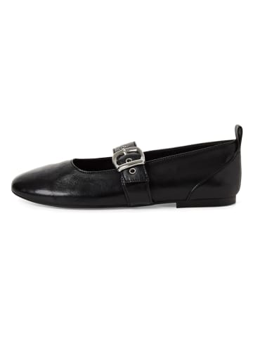 Tamaris Leren ballerina's zwart