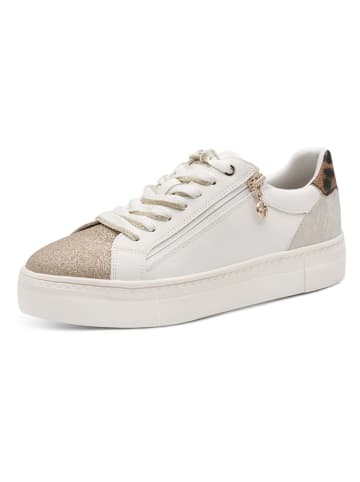 Tamaris Sneakersy w kolorze złoto-białym